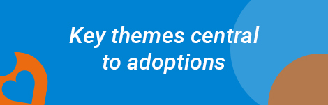 Sharing of an adoptive parents experience of key themes central to adoptions